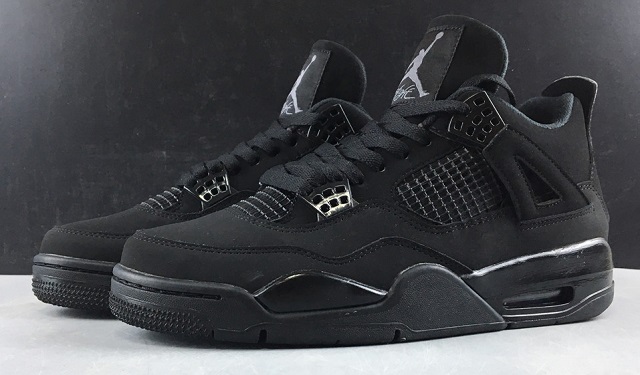 Air Jordan 4 Retro Black Cat Light Graphite [Cheap Jordans Shoes 4 1]